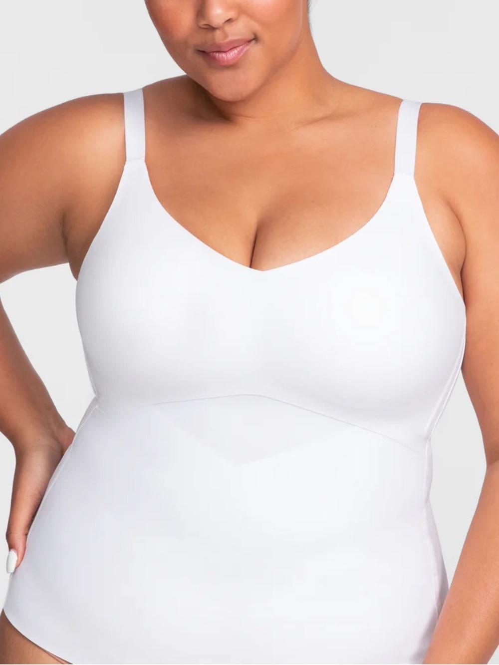 Honeylove LiftWear Sculpting Shapewear Bra Top in White, Size 3X